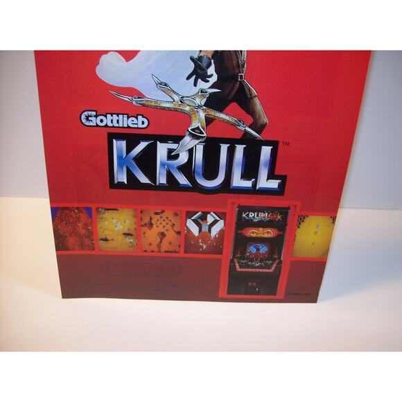 Krull Arcade FLYER Original Unused 1983 Video Game Movie Vintage Art Retro Promo - Picture 5 of 6